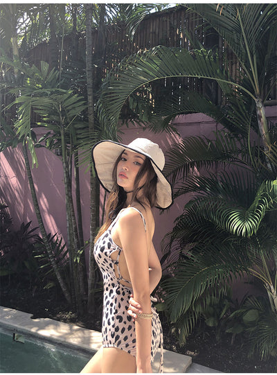 Traje de Baño Estampado Leopardo con Espalda Cruzada - Image 18