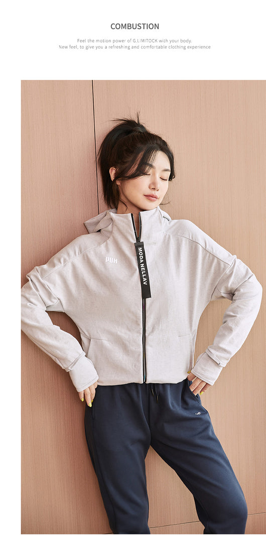 Chamarra Deportiva Mujer Quick Dry con Capucha y Cierre - Image 14