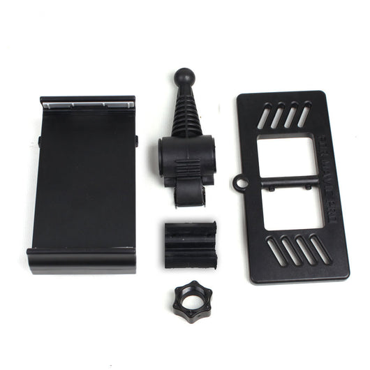 Black phone and tablet holder attached to a DJI Mavic Pro drone remote control, designed for 4-12 inch devices. - Image 9