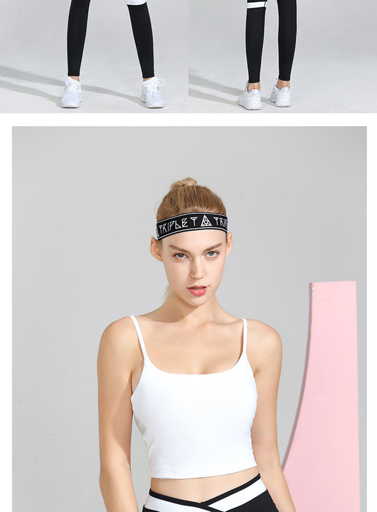 Conjunto Deportivo Mujer: Sostén Yoga Reforzado con Pantalón Rayado - Image 17
