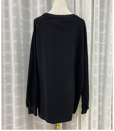 Suéter Holgado Talla Grande Otoño Bordado Multicolor para Mujer - Image 12