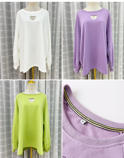 Suéter Holgado Talla Grande Otoño Bordado Multicolor para Mujer - Image 13