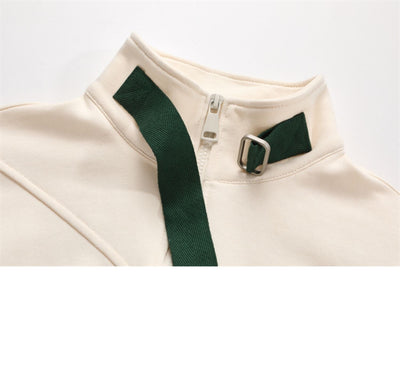 Suéter Mujer Cuello Alto Cremallera Media Combinado - Image 8