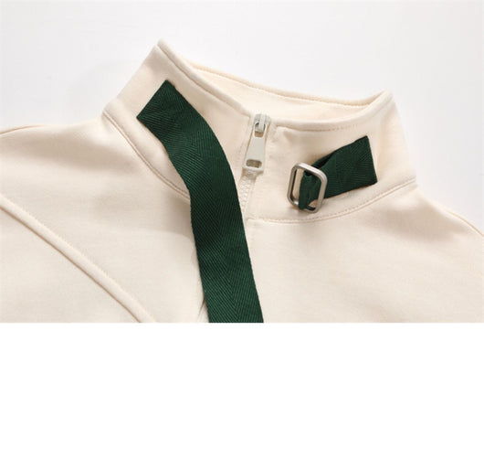 Suéter Mujer Cuello Alto Cremallera Media Combinado - Image 8