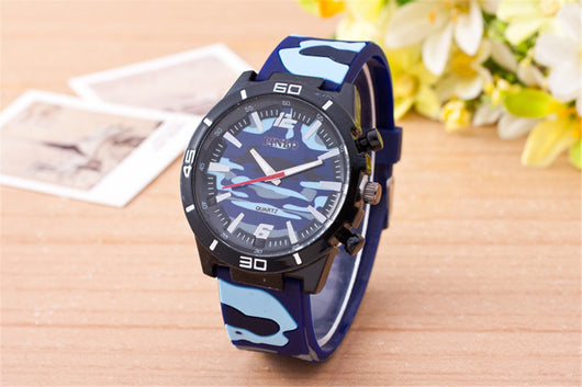 Reloj de Cuarzo Camuflaje con Correa de Silicona - Image 3