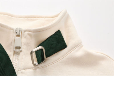 Suéter Mujer Cuello Alto Cremallera Media Combinado - Image 9