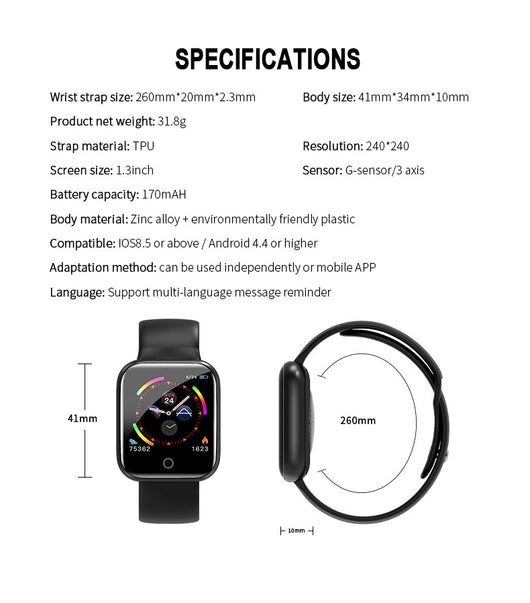 Pulsera Inteligente I5 Bluetooth Resistente al Agua Multifunción - Image 22