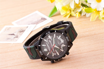 Reloj de Cuarzo Camuflaje con Correa de Silicona - Image 8