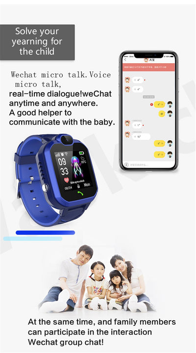 Reloj Inteligente Infantil con Pantalla Táctil, Cámara y GPS - Image 12