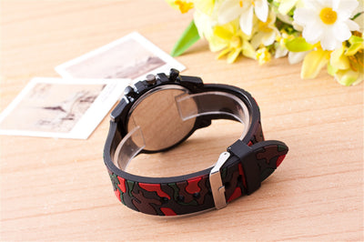 Reloj de Cuarzo Camuflaje con Correa de Silicona - Image 13