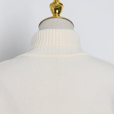 Suéter Suelto Cuello Alto y Hombros Descubiertos para Mujer - Image 14