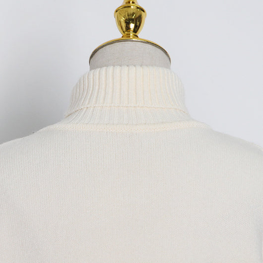 Suéter Suelto Cuello Alto y Hombros Descubiertos para Mujer - Image 14