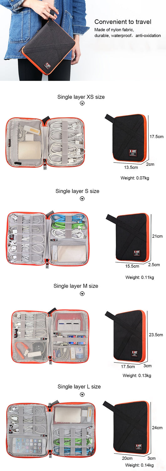 Organizador Universal de Cables BUBM para Apple - Estuche Compacto para Cargadores, USB y Accesorios - Image 26