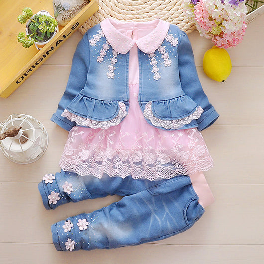 Conjunto Denim Primavera para Niñas - Image 9