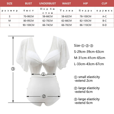 Traje de Baño Cintura Alta para Aguas Termales - Image 8