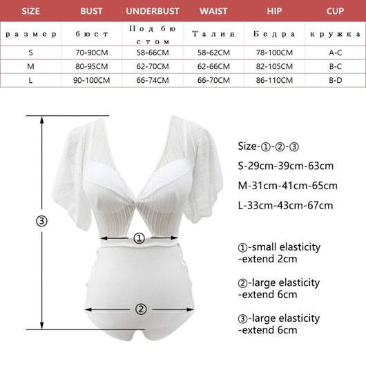 Traje de Baño Cintura Alta para Aguas Termales - Image 8