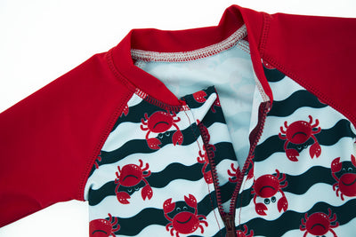 Traje de Baño Infantil Niño Estilo Coreano Manga Corta - Image 10