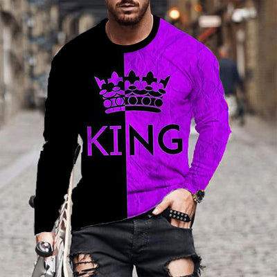 Camiseta Manga Larga Talla Grande Hombre Impresión 3D Digital - Image 8
