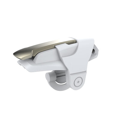 Two white and gold mobile gaming triggers for smartphones, designed to enhance gameplay with auxiliary firing. - Image 16
