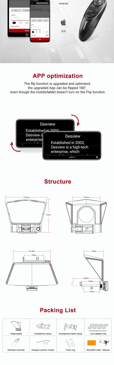 Teleprompter Portátil para Smartphone - Image 13