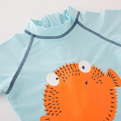 Traje de Baño Infantil Pez Globo con Protección Solar y Gorro - Conjunto 2 Piezas - Image 8