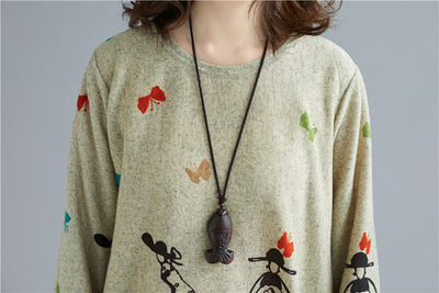 Blusa Casual Estampada Talla Grande para Mujer - Cuello Redondo - Image 14