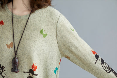 Blusa Casual Estampada Talla Grande para Mujer - Cuello Redondo - Image 16