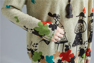 Blusa Casual Estampada Talla Grande para Mujer - Cuello Redondo - Image 17