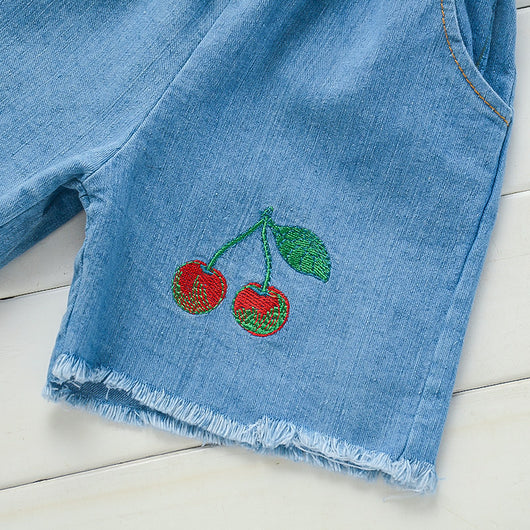 Conjunto Infantil de Dos Piezas con Estampado de Frutas - Camiseta de Manga Corta - Image 19