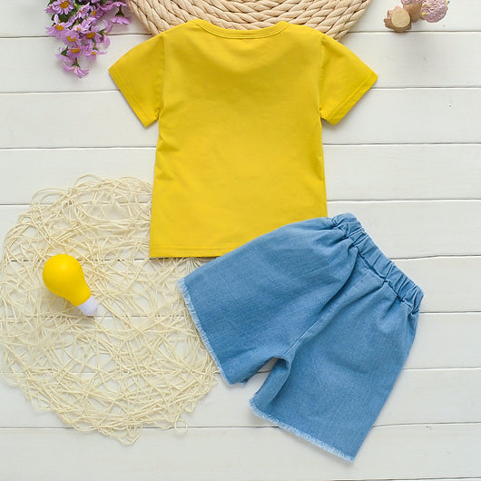 Conjunto Infantil de Dos Piezas con Estampado de Frutas - Camiseta de Manga Corta - Image 21