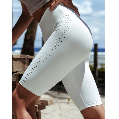 Shorts de Yoga Transpirables Ajustados con Diseño Hueco - Image 7
