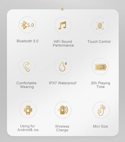 Auriculares Bluetooth 5.0 QCC3020 - Conectividad Premium - Image 8