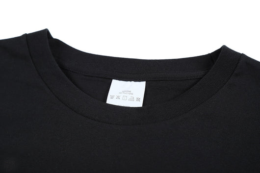 Playera Hip-hop Suelta con Estampado de Caracteres Cuello Redondo Manga Corta - Image 10