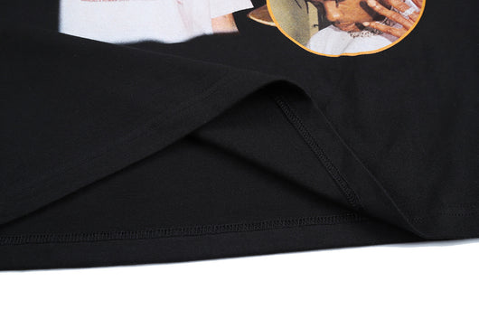 Playera Hip-hop Suelta con Estampado de Caracteres Cuello Redondo Manga Corta - Image 14
