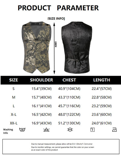 Chaleco Steampunk Dorado para Hombre - Traje Elegante sin Mangas - Image 16