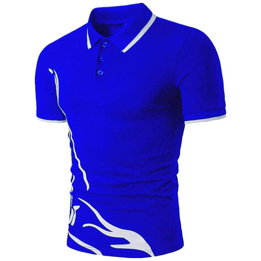 Playera Casual para Hombre con Estampado y Cuello Solapa - Image 12