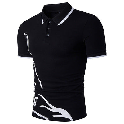 Playera Casual para Hombre con Estampado y Cuello Solapa - Image 14