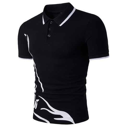 Playera Casual para Hombre con Estampado y Cuello Solapa - Image 14