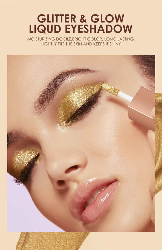 Set de 8 Sombras Líquidas Perladas Multicolor con Brillo para Ojos - Image 7