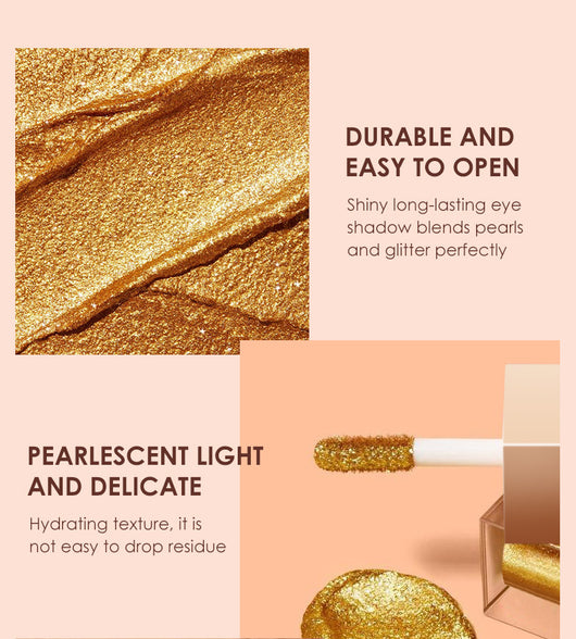Set de 8 Sombras Líquidas Perladas Multicolor con Brillo para Ojos - Image 9