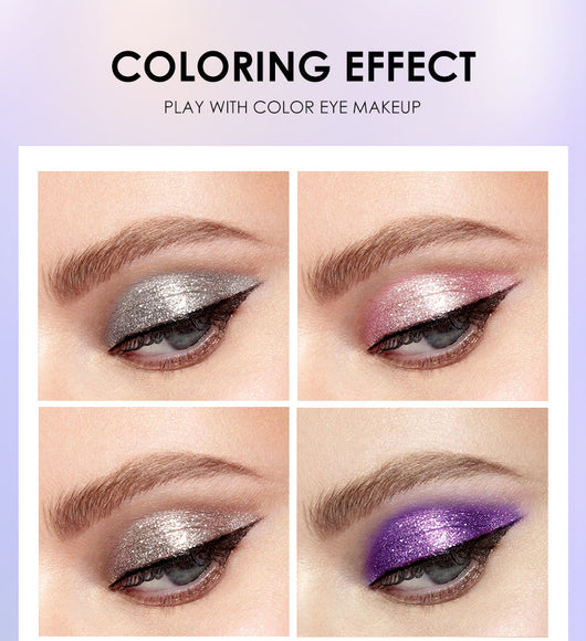 Set de 8 Sombras Líquidas Perladas Multicolor con Brillo para Ojos - Image 11