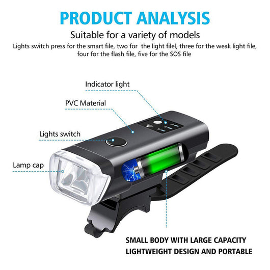 Luz Delantera de Advertencia para Bicicleta - Image 8
