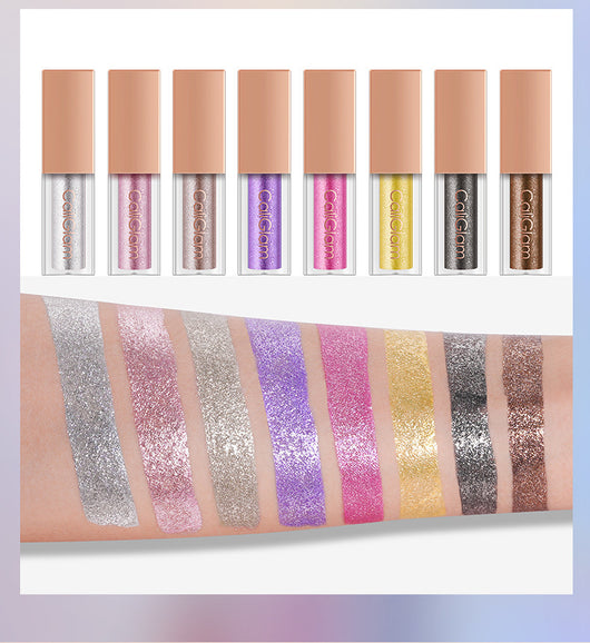Set de 8 Sombras Líquidas Perladas Multicolor con Brillo para Ojos - Image 13