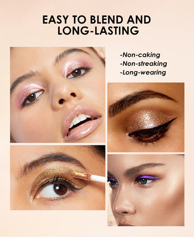 Set de 8 Sombras Líquidas Perladas Multicolor con Brillo para Ojos - Image 14