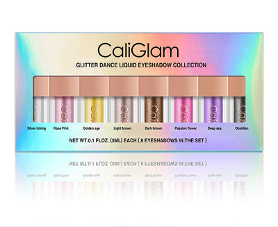 Set de 8 Sombras Líquidas Perladas Multicolor con Brillo para Ojos - Image 16