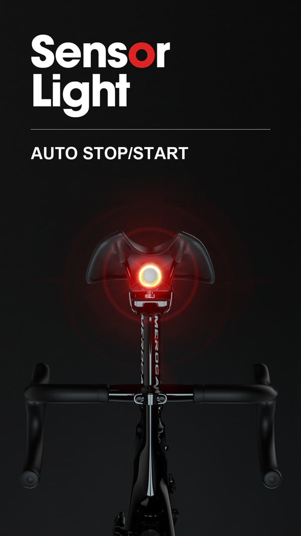 Luz Trasera LED Personalizada para Bicicleta - Seguridad Nocturna