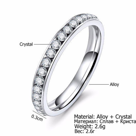 Anillo de Diamantes para Mujer - Diseño de Línea Simple Brillo Intenso - Image 10
