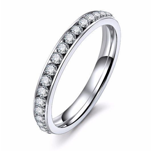 Anillo de Diamantes para Mujer - Diseño de Línea Simple Brillo Intenso - Image 12