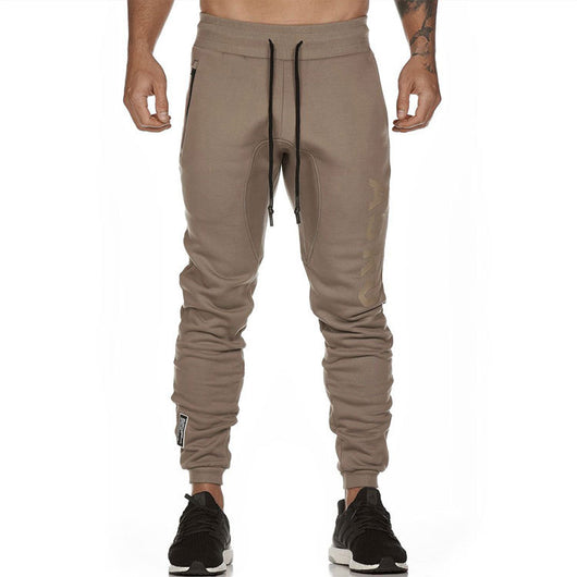 Pantalones Rectos Talla Grande con Estampado Reflectante y Puños Ajustados para Hombre - Image 9