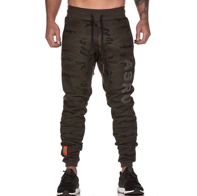 Pantalones Rectos Talla Grande con Estampado Reflectante y Puños Ajustados para Hombre - Image 12